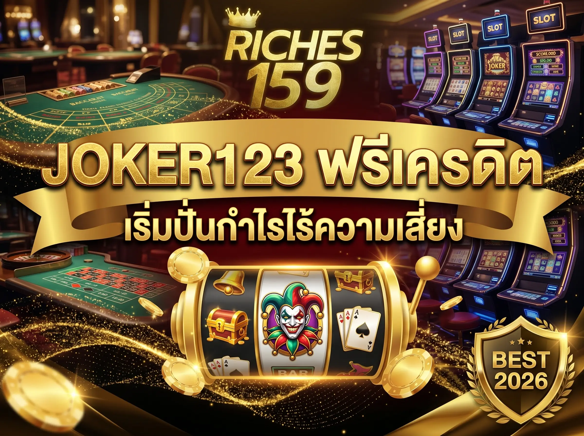 JOKER123 ฟรีเครดิต เริ่มปั่นกำไรไร้ความเสี่ยง BEST 2026