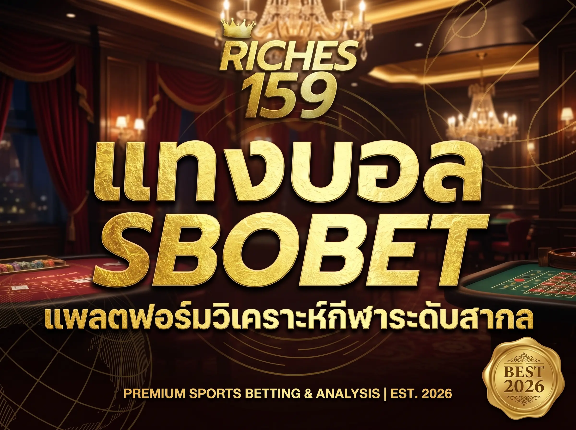 แทงบอล SBOBET แพลตฟอร์มวิเคราะห์กีฬาระดับสากล BEST 2026