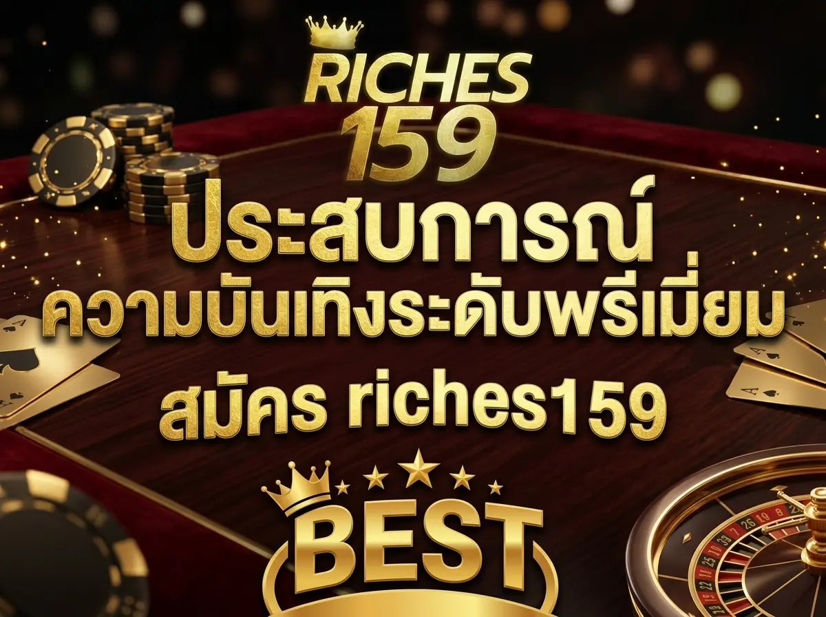 สมัคร riches159 ประสบการณ์ความบันเทิงระดับพรีเมียม BEST