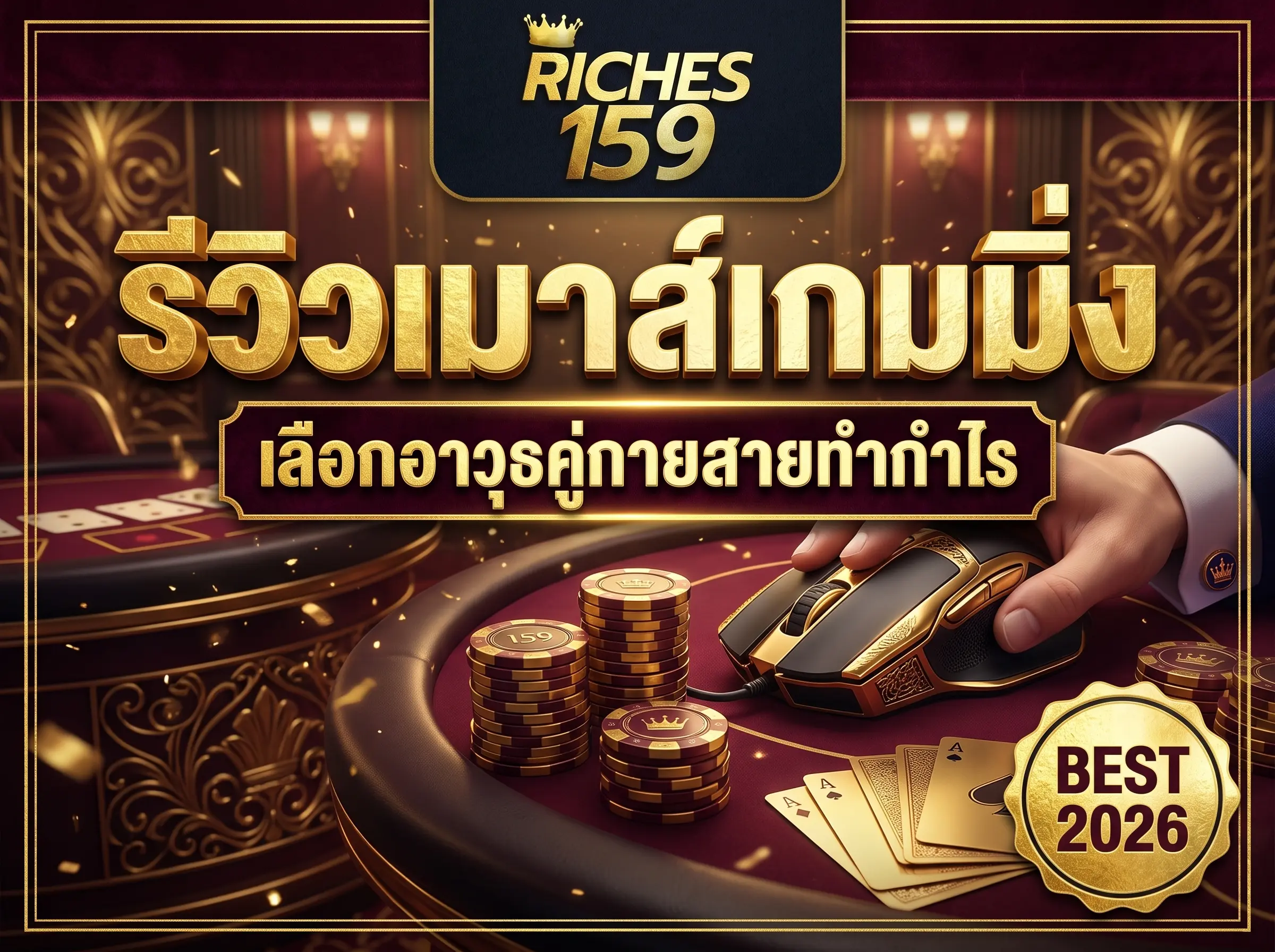 รีวิวเมาส์เกมมิ่ง เลือกอาวุธคู่กายสายทำกำไร BEST 2026